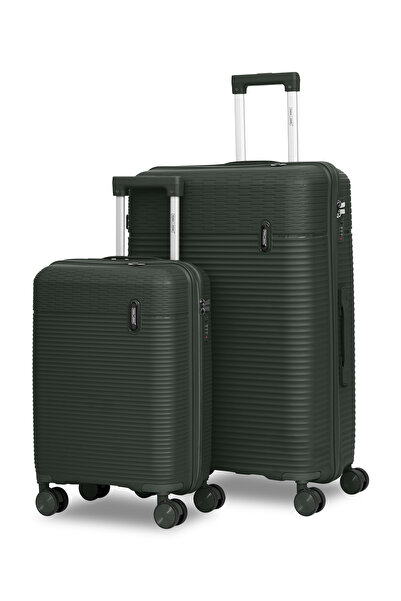 PARAJOHN Para John 2 PCS PP Luggage Set 20/28" 8 Wheels Anti-Theft Spinner Su...