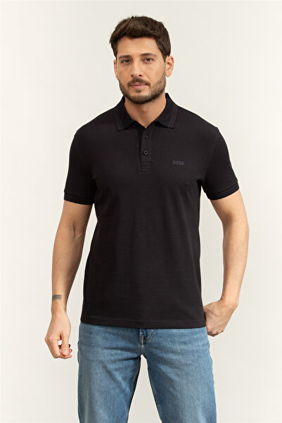 BOSS Erkek Polo Yaka T-Shirt Mavi