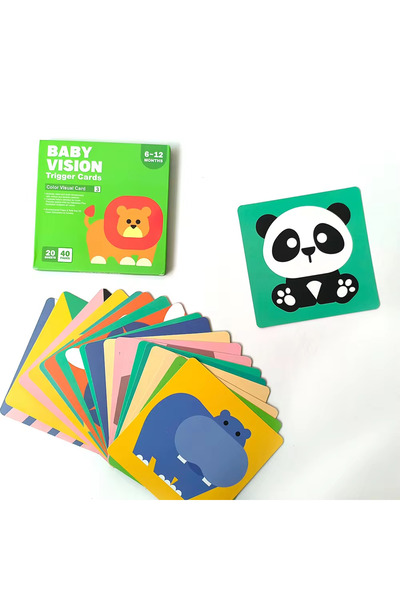 OEM Set 20 Cards for Visual and Cognitive Stimulation, Montessori Style, with...