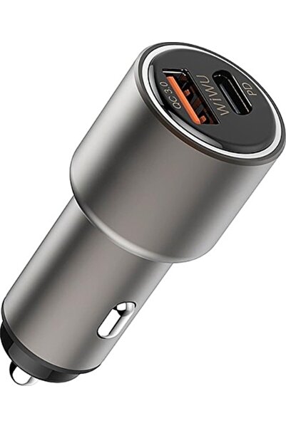 WIWU PC100 Type-C PD+QC3.0 Quick Charge Car Charger