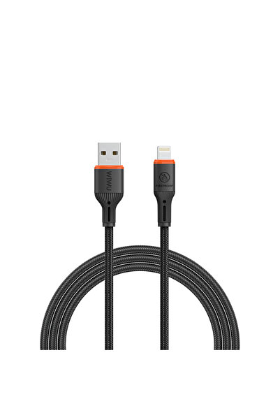 WIWU كابل واي فاي C095 المقاوم للهب من نوع USB-A إلى Lightning - أسود