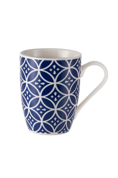 Madame Coco Rayne Mug - Blue/White - 360 ml & Adenya Basket
