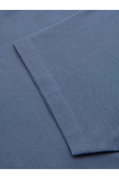 OMBRE Pánské Tričko Sada 3ks Bavlna OM-TSBS-0268 White/denim/grey