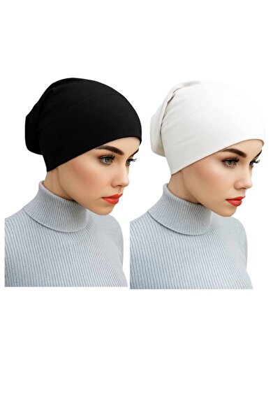 ALDAIYR 2 bucăți Hijab tip bone cu țeavă pentru fixare