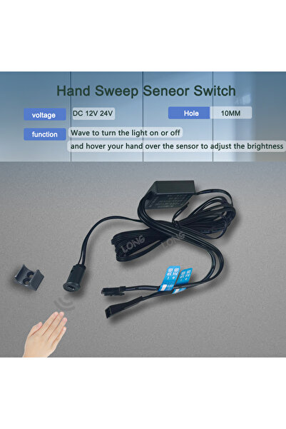 Choice5 مفتاح إضاءة LED للخزانة يعمل باللمس، مزود بمستشعر حث بالأشعة تحت الحم...