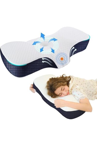 Arabest Neck Pillow, Resilient Memory Foam Pillow for Sleeping, Ergonomic Ort...