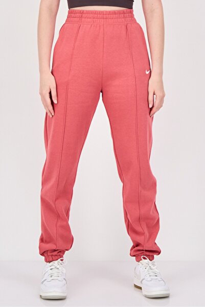 Nike Women Loose Fit Embroidered Logo Outdoor Sweatpants, Pink