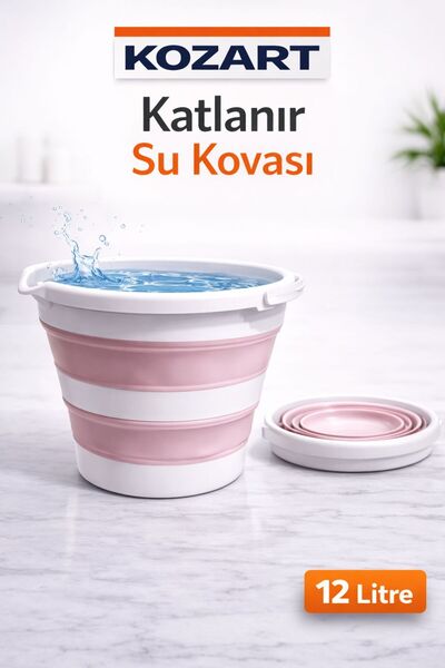 KOZART 12 Litre Katlanır Su Kovası