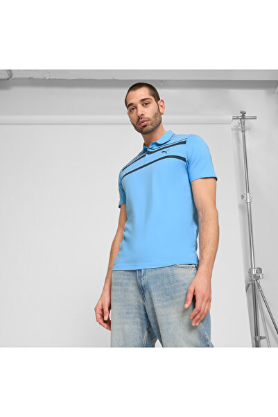 Puma Mens Essentials Elevated Polo - Blue