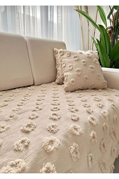 diabella Ponpon Patterned Sofa Cover 100*240
