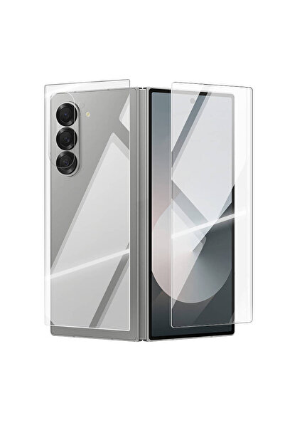 toyigoo واقي شاشة زجاجي 2 في 1 من جالاكسي زد فولد 6 زور إيتناء - شفاف