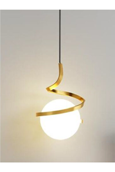 X-light B2021-GAB, Modern pendant on matte gold metal cable + glass lampshade