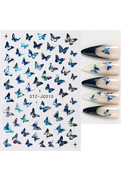 delis Marquise nail stickers, STICKER93, Blue