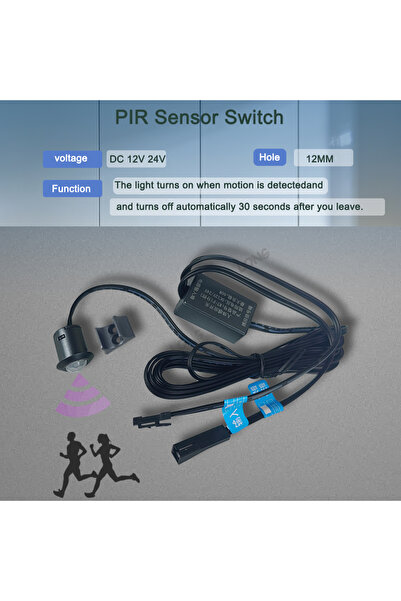 Choice3 مفتاح استشعار حركة PIR بجهد 12 فولت و24 فولت تيار مستمر، مفتاح إضاءة ...