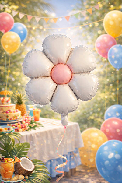 Happyewent Daisy Flower Foil Balloon – Packaged (47.5X59.5 cm)