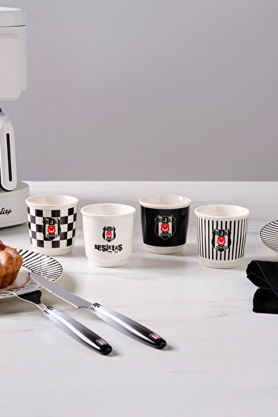 Karaca x Beşiktaş 4 Kişilik Espresso Seti 90 ml