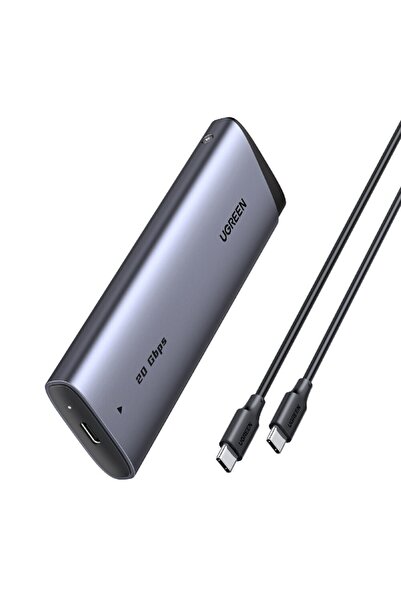 Ugreen Carcasă SSD, M.2 NVMe/SATA, 20Gbps, 8TB, CM767 - Gri