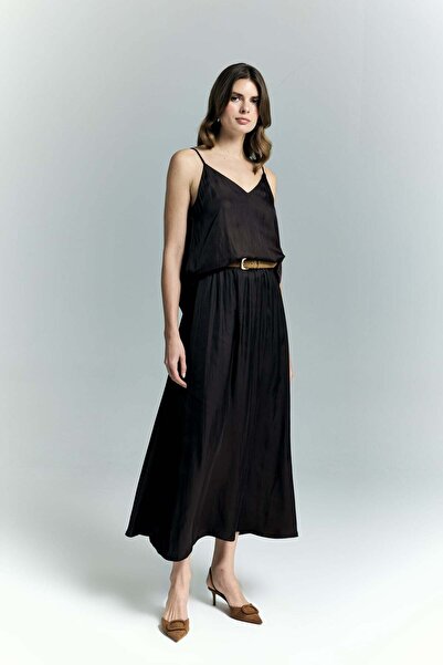 Sateen تنورة توسكا - بني