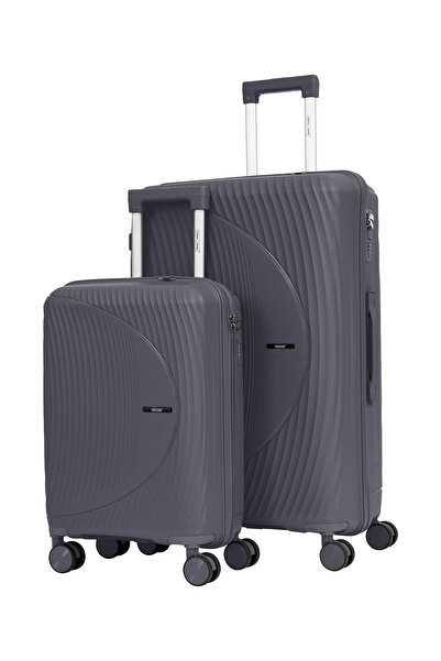 PARAJOHN Para John 2-Piece PP Luggage Set 20/28" Anti-Theft Zipper 8 Wheels S...