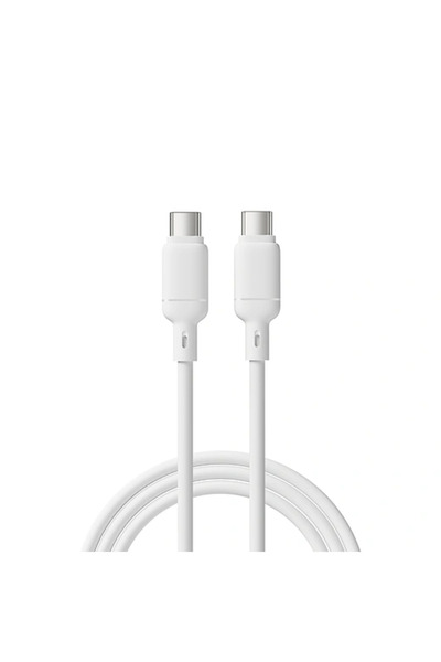 WIWU كابل Wi-C090 Stellar 60W من النوع C إلى النوع C - أبيض