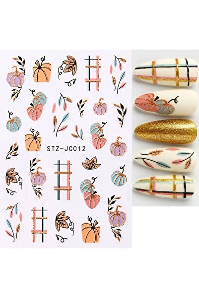 delis Marquise nail stickers, STICKER91, Multicolor