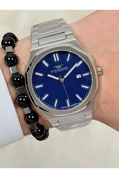 FERRO Silver Steel Cord Men's Wristwatch Clock Fm40151A-A3 3 Atm Waterproof 2...