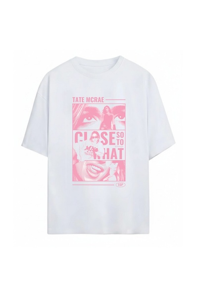 SVART WEAR Tate McRae unisex majica prevelikog kroja od 100% pamuka