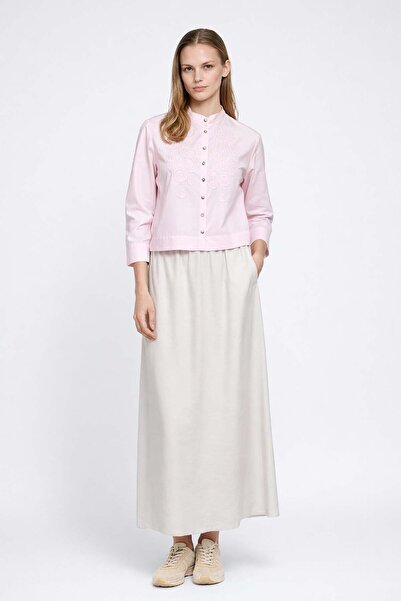 ALLDAY Pink Embroidered Shirt