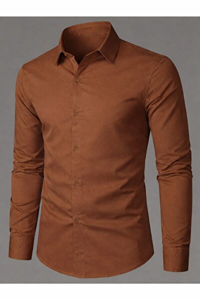 The Robi Men's Brown Terikoton Shirt