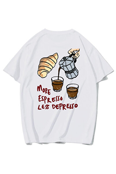 BRZ COLLECTION Unisex supradimensionat Mai mult Espresso, mai puțin Depresso ...