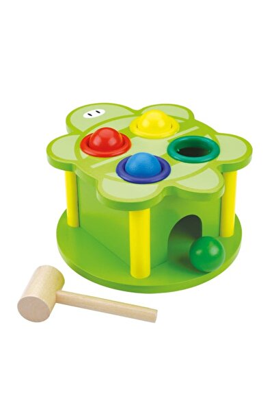 Bino Set de joaca din lemn cu ciocan Testoasa 18x20,5x10 cm