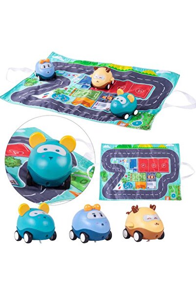 MalPlay Covoras Interactiv cu 3 Masinute 50 x 38 cm Multicolor