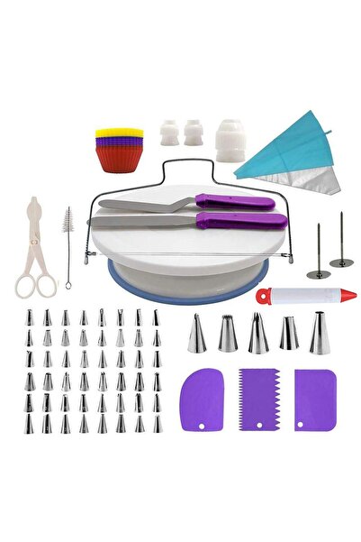 Arabest Cake Decor Stainless Steel Cake Decorating Supplies Cake Turntable 10...