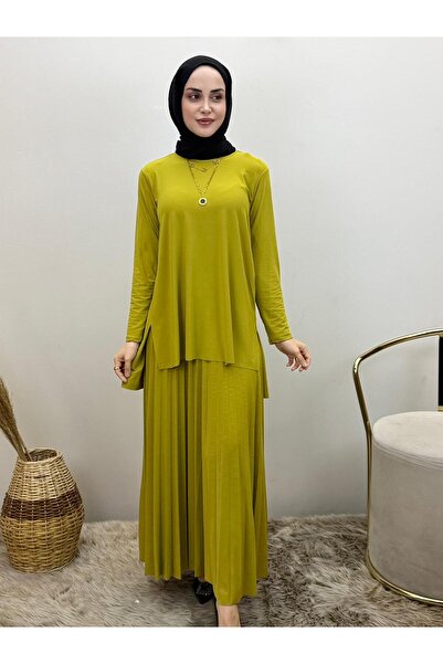 JOOQSTORE Eteği Piliseli Tunik Takım