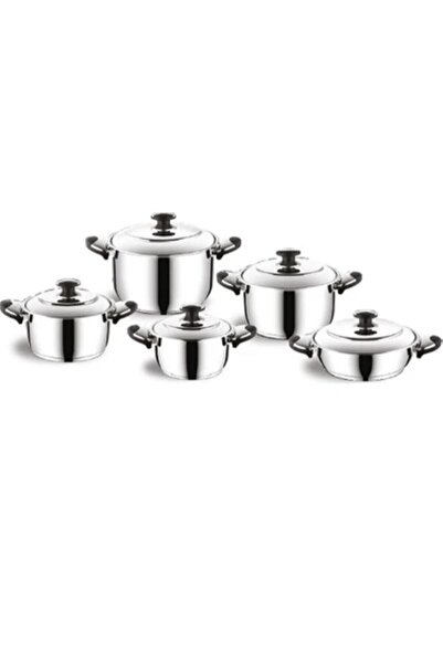 İNTER CELİK 5-Piece Bakelite Strappy Star Cookware Set