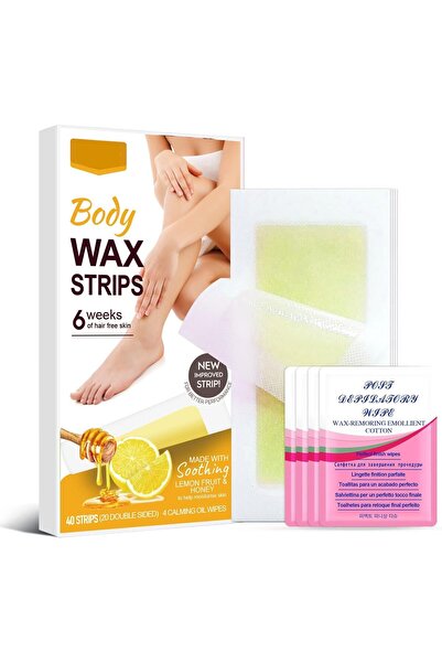 Arabest 40-Piece Hair Removal Waxing Kit, Gentle Body Wax Strips with Calming...
