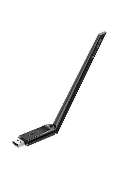 Ugreen Adaptor Wi-Fi cu bandă duală, USB, Bluetooth 5.4, CM448, negru