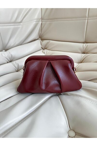 minebag Clutch Form Long Strap Degas Women's Bag Claret Red