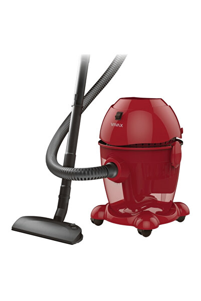 VIVAX Bagless Wet & Dry Vacuum Cleaner VCW-2002R R2, 2000W, Sponge Filter, Red