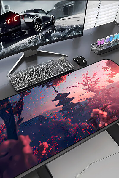 Charmbi Sakura Mansion Procontrol Mouse Pad 30X70 Gaming Mousepad Non-Slip So...