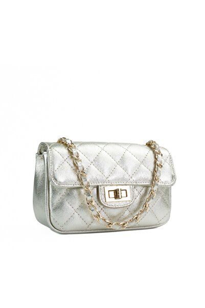 Posete Fagaras Baby Ruby Leather Purse - Gold, Casual Bag Made of Genuine Lea...