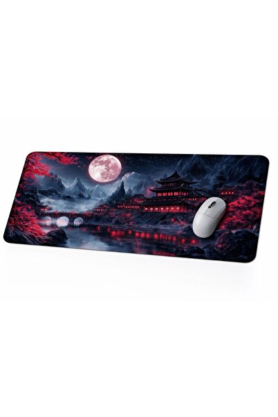 MO DOU 90X40 XXL Gaming Mousepad Large Gamer Mouse Pad with Japanese Neon Nig...