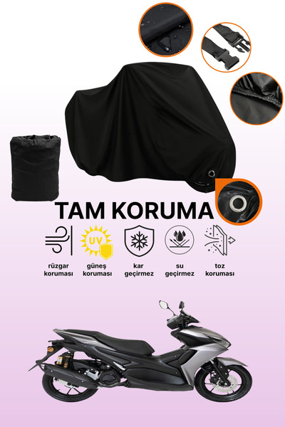 dokaca Black Lock Compatible Full Protection Rks Arome 125 Engine Tarpaulin