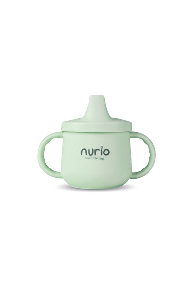 Nurio Silicone baby cup with handles Nurio, Green