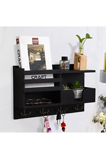 Arabest and Key Holder for Wall with Shelf,Rustic Home Decor, for Entryway Mu...