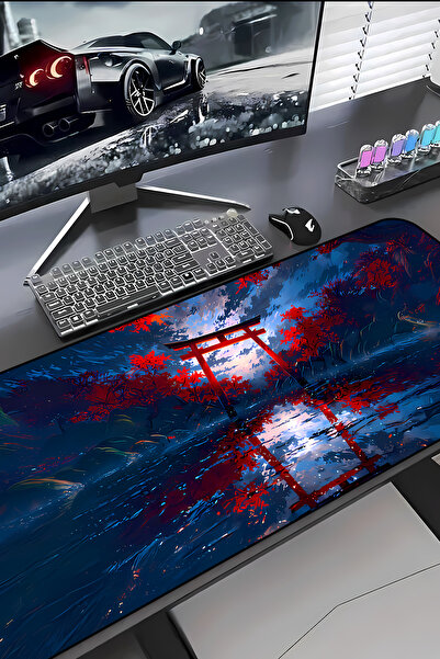 Charmbi Red Temple Procontrol Mouse Pad 30X70 Gaming Mousepad Non-Slip Sole G...