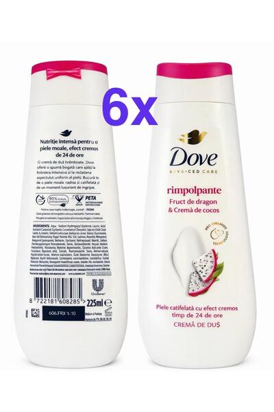 Dove (Dove) Dove Dove Shower Gel 6 x225 ml – Intense Hydration 24h,