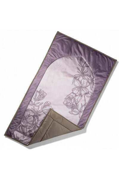 Reetal Prayer Mat – Calm Rose Design – Padded Velvet- Multicolor