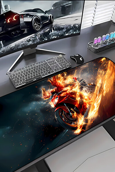 Charmbi Mousepad ProControl Motoscyle 30x70 Gaming Mousepad talpă antialuneca...