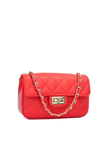 Posete Fagaras Baby Ruby Leather Purse - Red, Casual Bag Made of Genuine Leat...